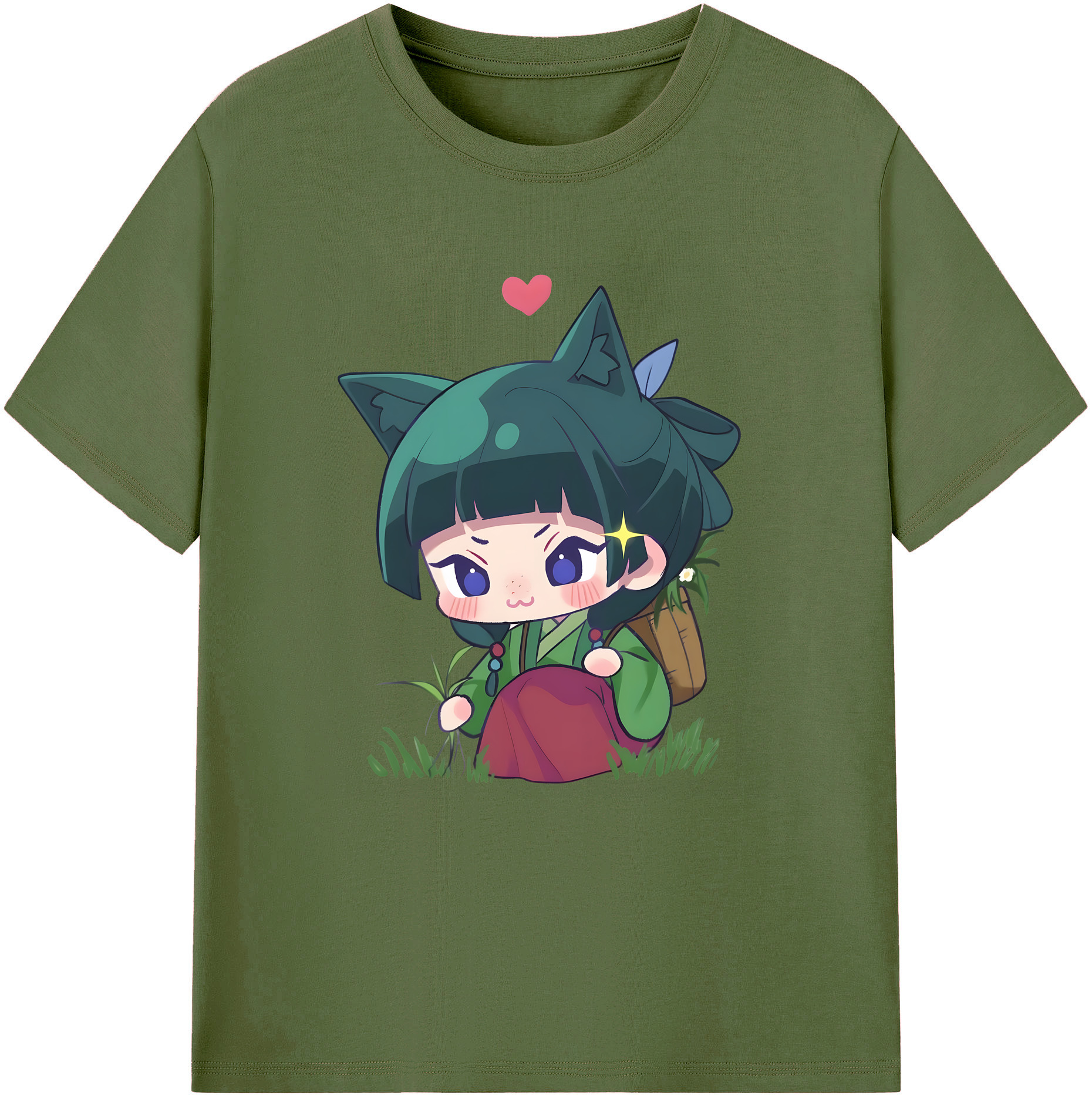 （画像用） 薬屋のひとりごと The Apothecary Diaries 綿100％半袖Tシャツ（フロントプリント）